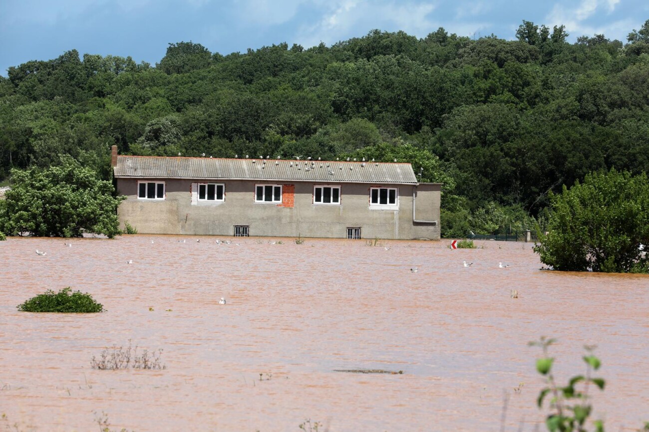 Veliki potop na otoku Krku, pala rekordna količina kiše Veliki potop na otoku Krku, pala rekordna količina kiše