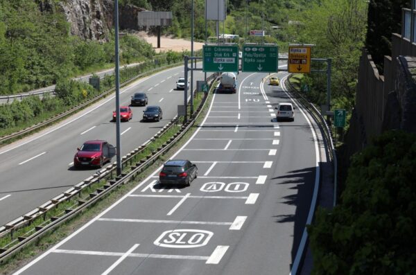 Autocesta A6 Rijeka – Zagreb prije spajanja s autocestom A7