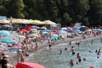 Rijeka: Mravinjak na plaži pod stadionom na Kantridi Rijeka: Mravinjak na plaži pod stadionom na Kantridi