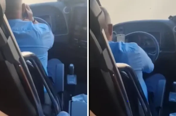 vozač autobus mobitel