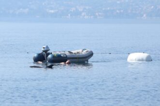 RIjeka: Plivač i ronioc kupaju se u društvu dupina RIjeka: Plivač i ronioc kupaju se u društvu dupina