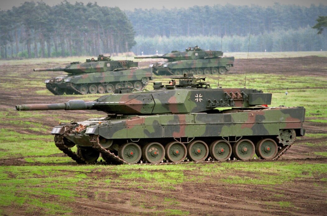 Kampfpanzer Leopard 2 A5 bei einer Lehr- und Gefechtsvorführung. …. Kampfpanzer Leopard 2 A5 bei einer Lehr- und Gefechtsvorführung. ….