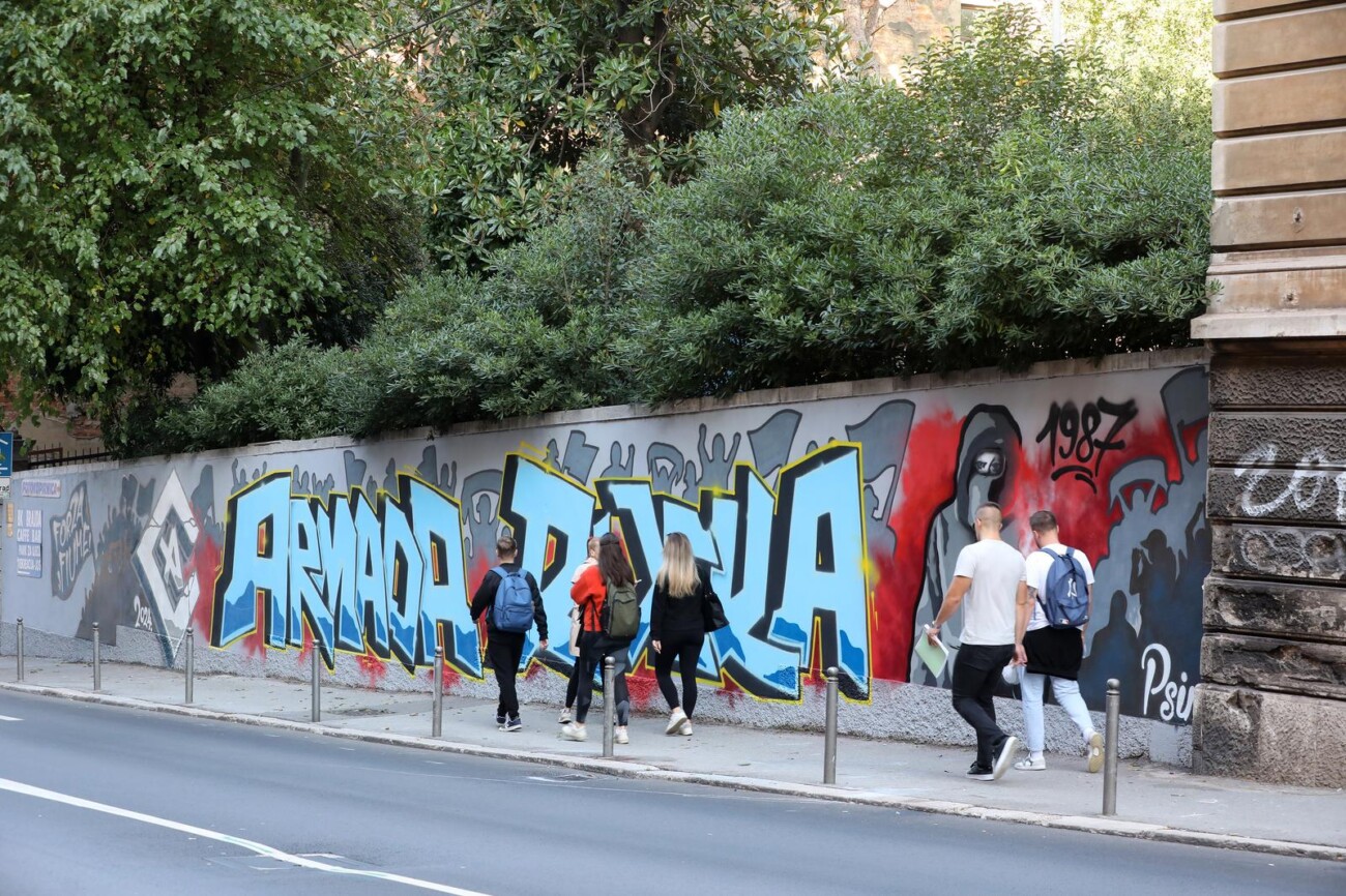Rijeka: Novi mural Armade na zidu u ulici Pomerio Rijeka: Novi mural Armade na zidu u ulici Pomerio