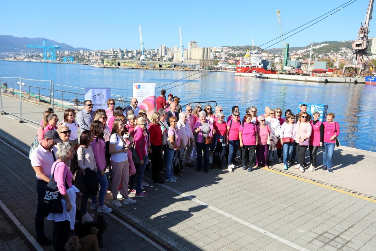 Rijeka: Javnozdravstvena akcija “Ružičasti lukobran – Hodajmo protiv raka dojke” Rijeka: Javnozdravstvena akcija “Ružičasti lukobran – Hodajmo protiv raka dojke”