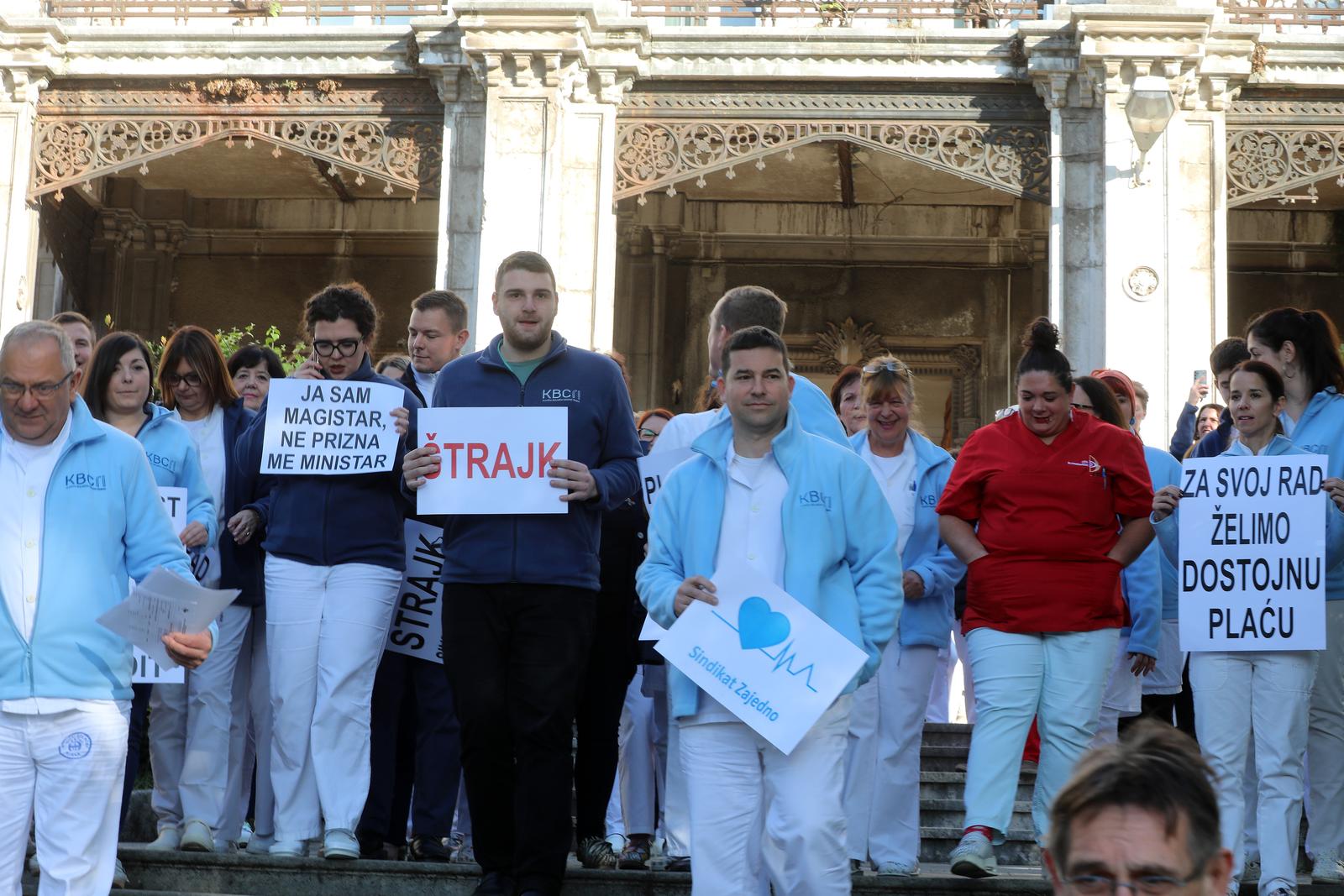 Rijeka: Štrajk medicinskih djelatnika u KBC-u Rijeka Rijeka: Štrajk medicinskih djelatnika u KBC-u Rijeka