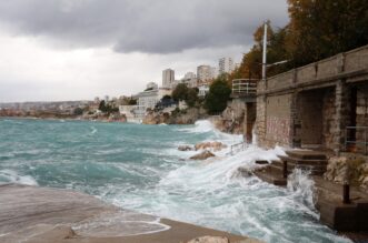Rijeka: Jako jugo na moru pred Rijekom Rijeka: Jako jugo na moru pred Rijekom
