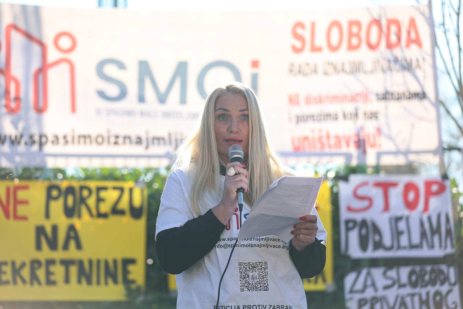 Zagreb: Prosvjed inicijative “Spasimo male obiteljske iznajmljivače”
