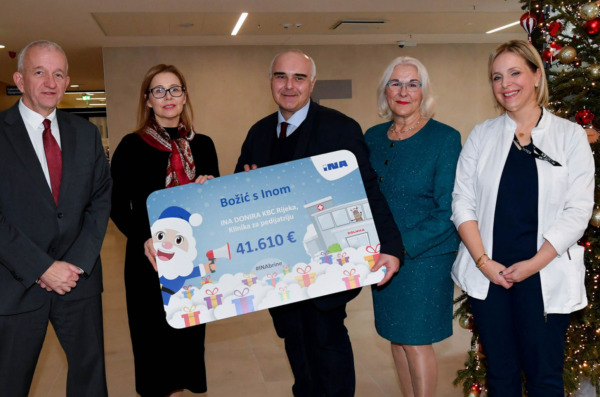 Rijeka, 18.12.2024 – INA donacija za KBC Rijeka, Klinika za pedijatriju