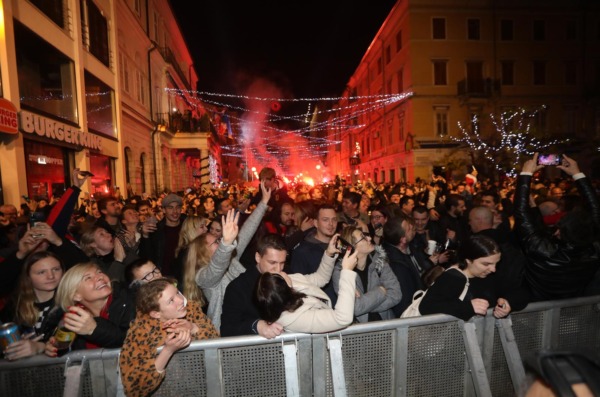 Doček Nove godine u Rijeci na Korzu