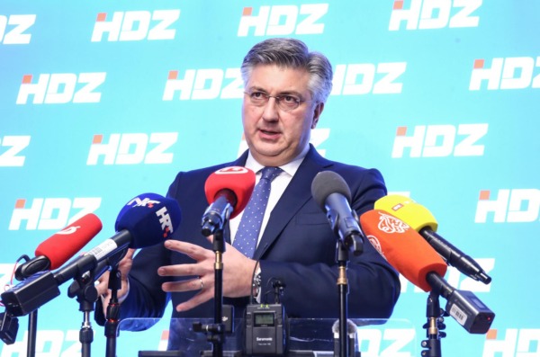 Zagreb: Andrej Plenković dao izjavu za medije nakon sjednice Predsjedništva HDZ-a