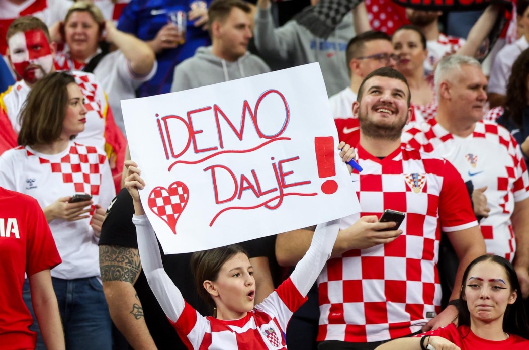 Zagreb: Navijači na susretu Hrvatske i Mađarske na IHF Svjetskom rukometnom prvenstvu 2025. Zagreb: Navijači na susretu Hrvatske i Mađarske na IHF Svjetskom rukometnom prvenstvu 2025.