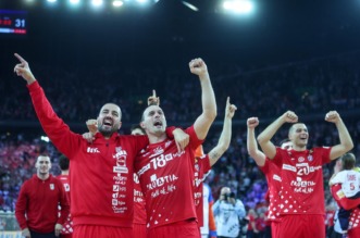 Zagreb: Slavlje rukometaša Hrvatske nakon pobjede nad Francuskom i prolaska u finale Svjetskog prvenstva Zagreb: Slavlje rukometaša Hrvatske nakon pobjede nad Francuskom i prolaska u finale Svjetskog prvenstva