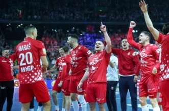 Zagreb: Slavlje rukometaša Hrvatske nakon pobjede nad Francuskom i prolaska u finale Svjetskog prvenstva Zagreb: Slavlje rukometaša Hrvatske nakon pobjede nad Francuskom i prolaska u finale Svjetskog prvenstva