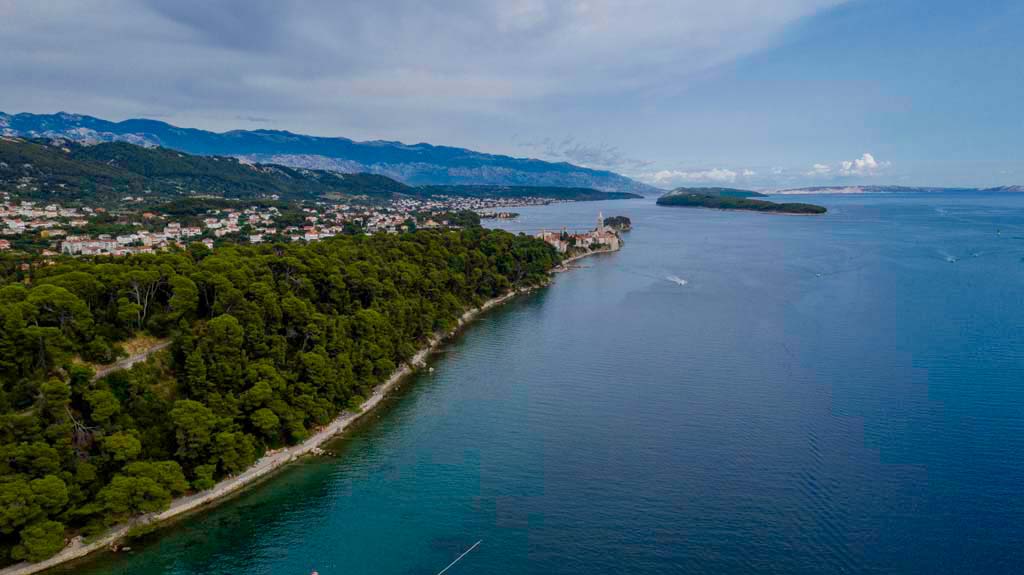 Panorama Rab šuma Panorama Rab šuma