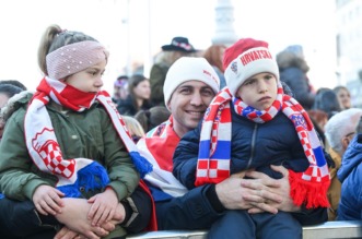 Zagreb: Svečani doček rukometaša nakon osvojenog srebra na Svjetskom prvenstvu
