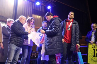Rijeka: Doček srebrnih Tina Lučina, Filipa Glavaša i Valtera Matoševića Rijeka: Doček srebrnih Tina Lučina, Filipa Glavaša i Valtera Matoševića