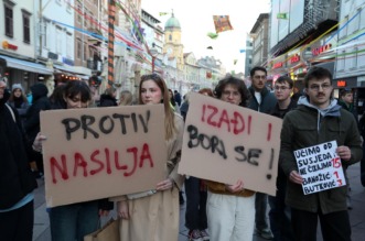 Rijeka: Skup podrške studentima u Srbiji