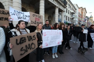 Rijeka: Skup podrške studentima u Srbiji