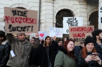 Rijeka: Skup podrške studentima u Srbiji