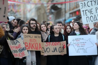 Rijeka: Skup podrške studentima u Srbiji