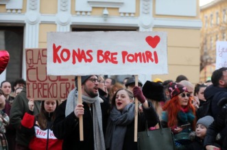Rijeka: Skup podrške studentima u Srbiji