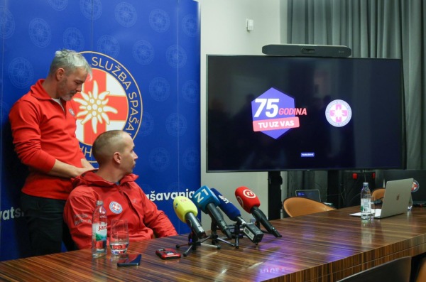 Zagreb: Konferencija za medije Hrvatske gorske službe spašavanja povodom obilježavanja 75 godina postojanja