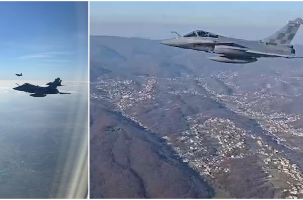 doček avion rafale 2025