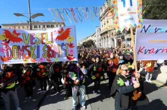 Rijeka: Povorka maškara na Riječkom karnevalu
