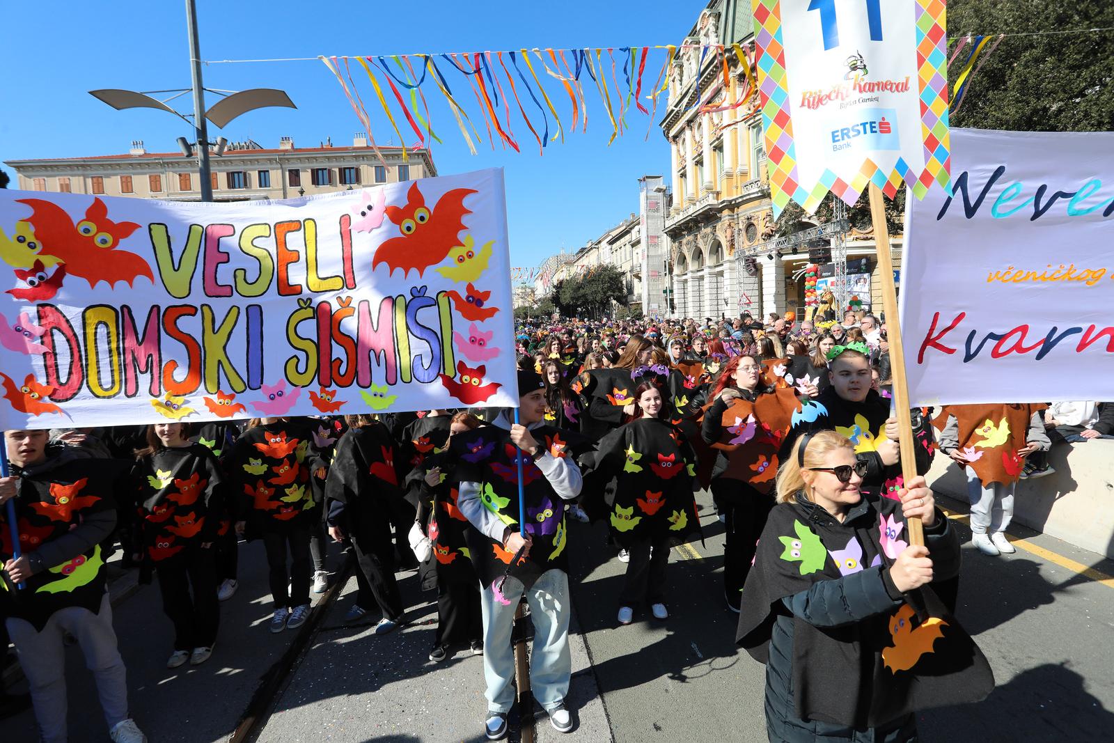 Rijeka: Povorka maškara na Riječkom karnevalu