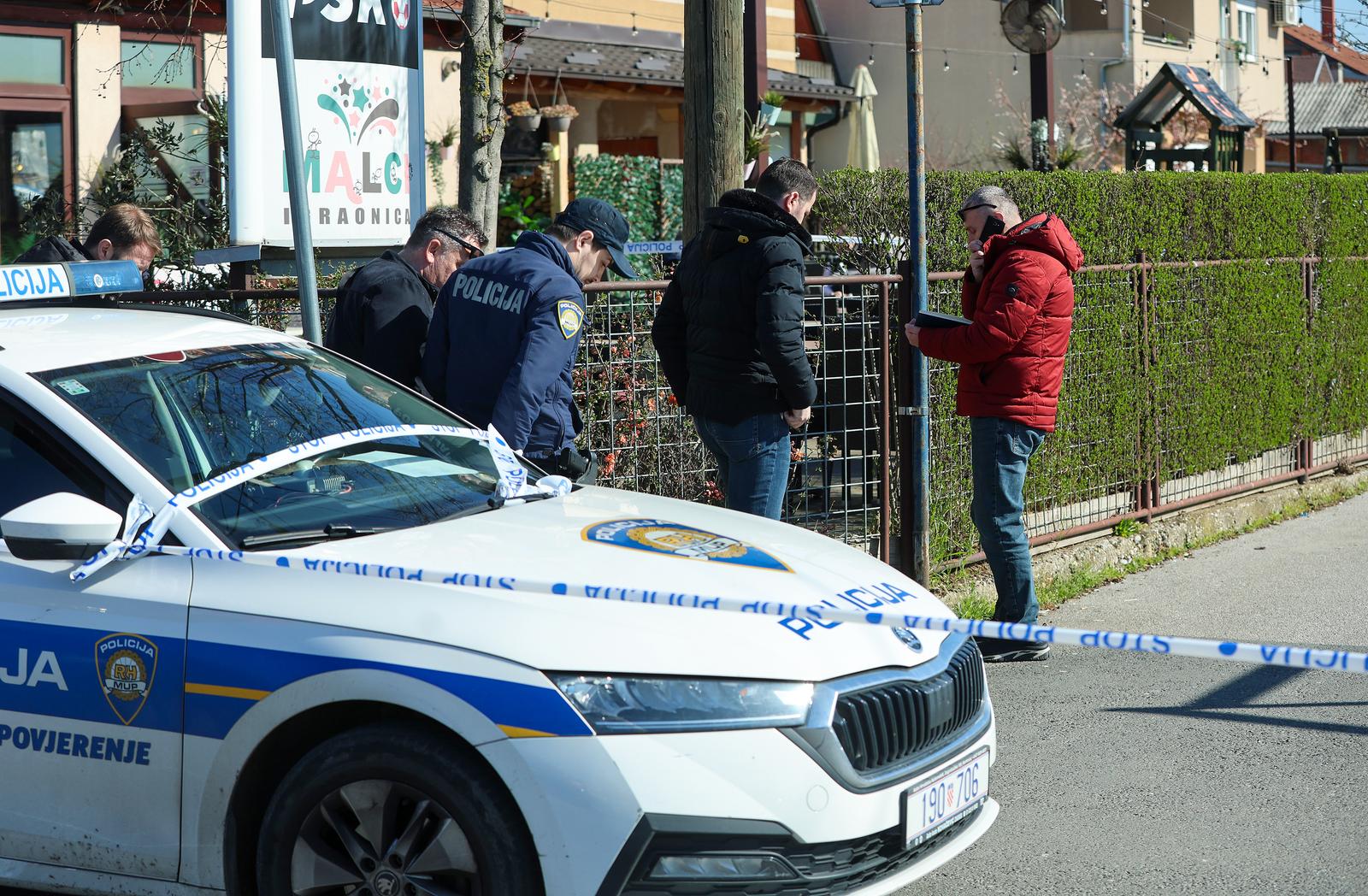 Zagreb: Policijski očevid u Dubravi gdje je jutros došlo do pucnjave Zagreb: Policijski očevid u Dubravi gdje je jutros došlo do pucnjave