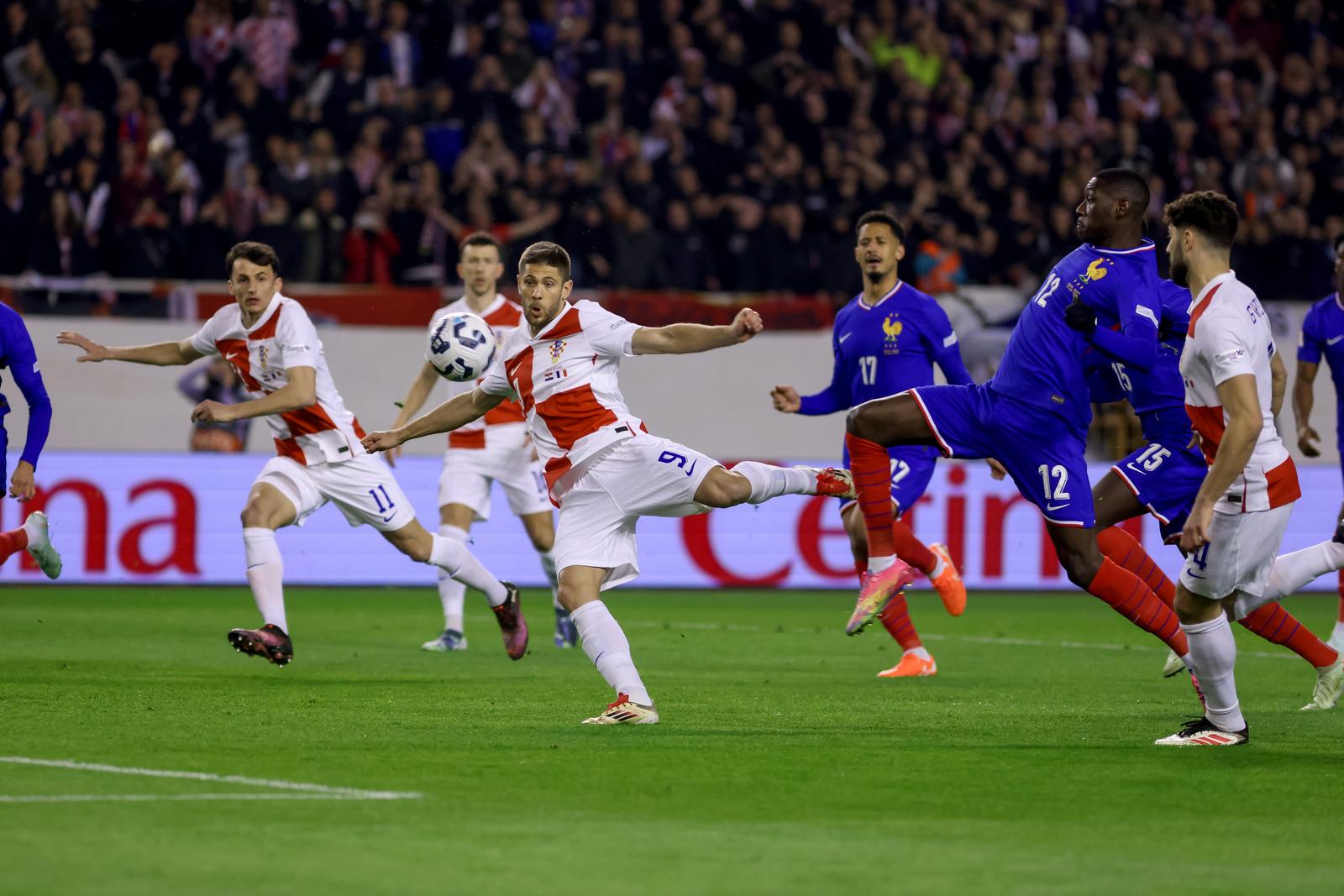 Prva utakmica četvrtfinala UEFA Lige nacija između Hrvatske i Francuske