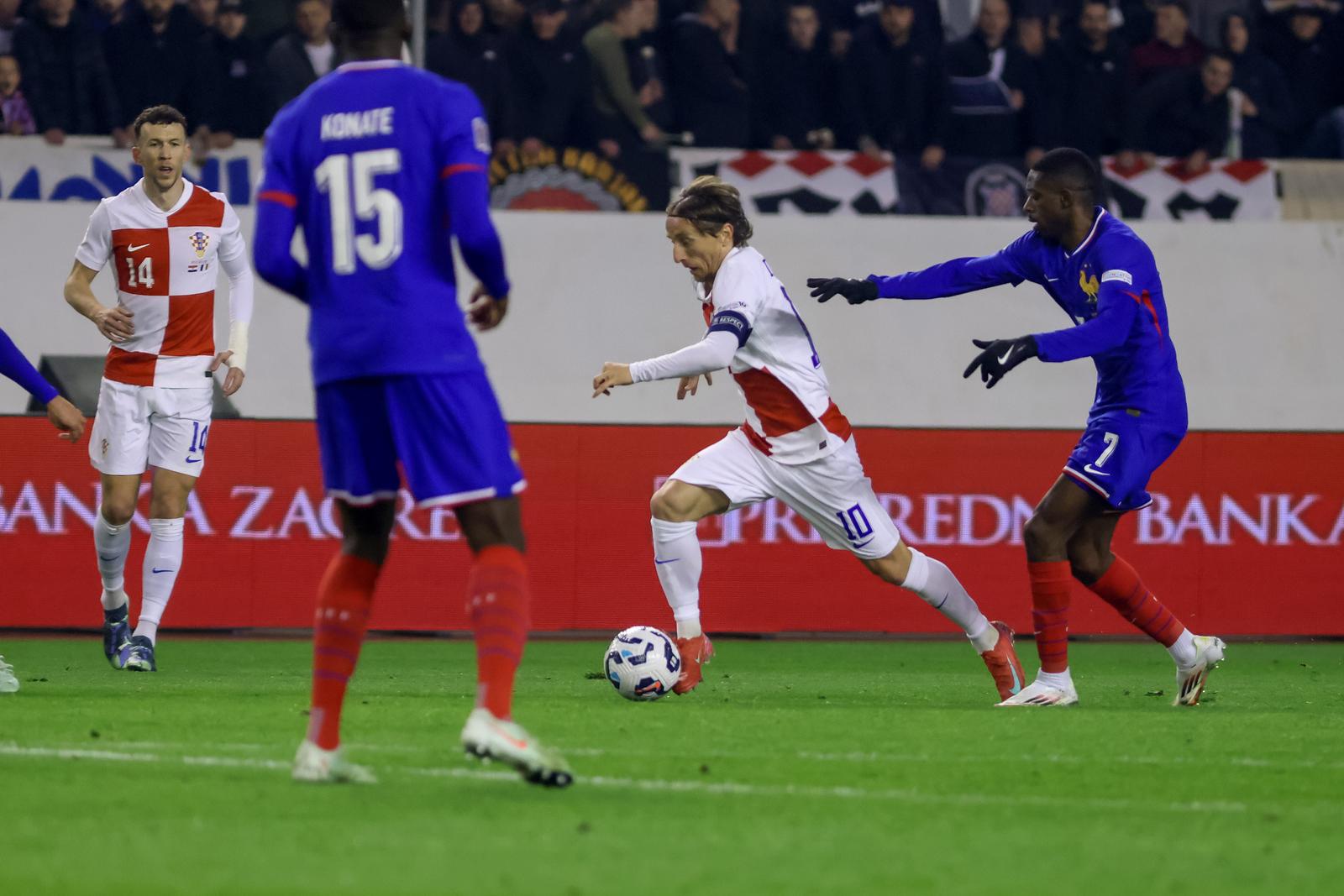 Prva utakmica četvrtfinala UEFA Lige nacija između Hrvatske i Francuske