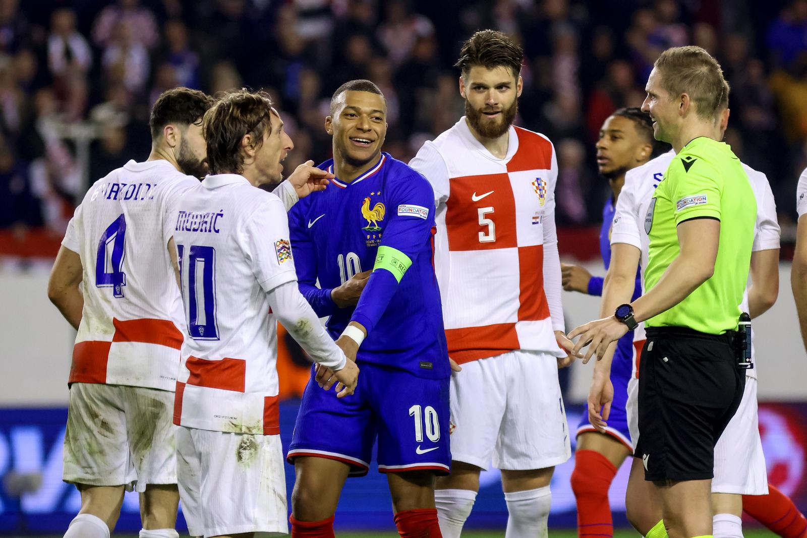 Prva utakmica četvrtfinala UEFA Lige nacija između Hrvatske i Francuske Prva utakmica četvrtfinala UEFA Lige nacija između Hrvatske i Francuske