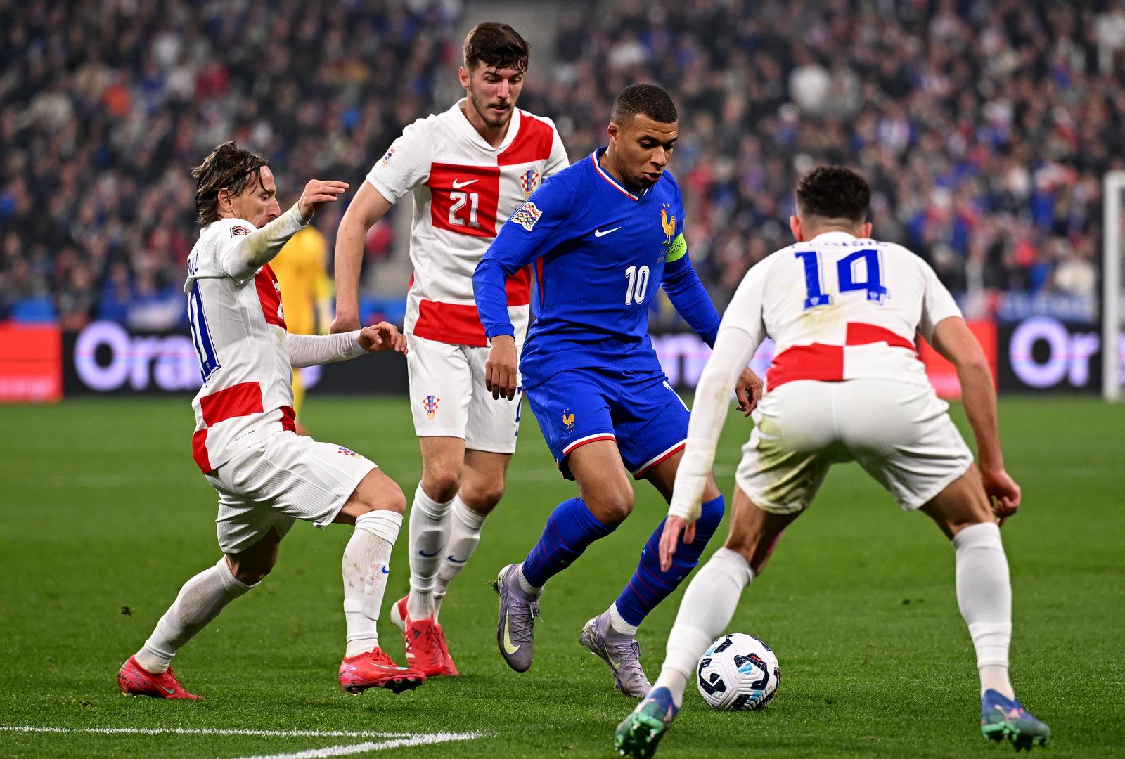 Pariz: Druga utakmica četvrtfinala UEFA Lige nacija između Francuske i Hrvatske