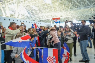 Dolazak Zrinke Ljutić iz SAD-a nakon osvajanja Malog kristalnog globusa Dolazak Zrinke Ljutić iz SAD-a nakon osvajanja Malog kristalnog globusa