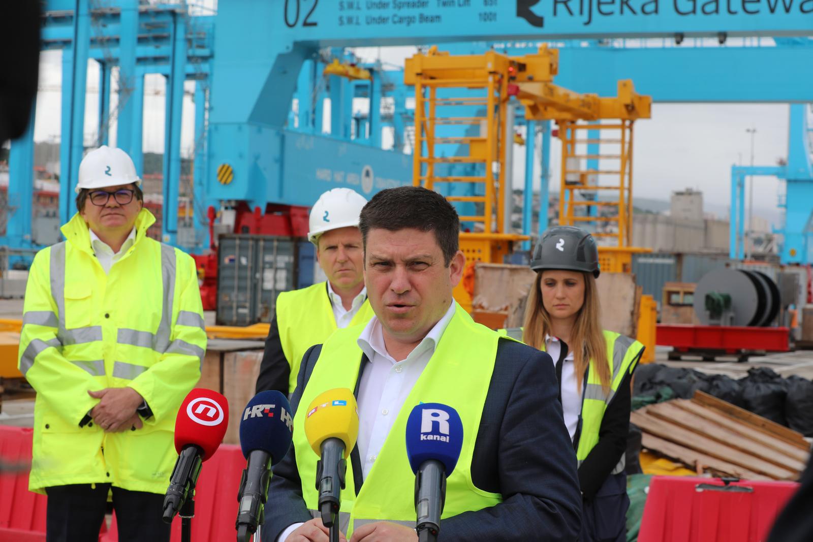 Rijeka: Oleg Butković i Denis Vukorepa u obilasku Rijeka Gatewaya Rijeka: Oleg Butković i Denis Vukorepa u obilasku Rijeka Gatewaya