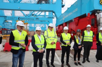 Rijeka: Oleg Butković i Denis Vukorepa u obilasku Rijeka Gatewaya Rijeka: Oleg Butković i Denis Vukorepa u obilasku Rijeka Gatewaya