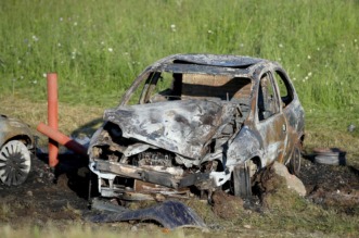 Zagreb: Policijski očevid uz dva zapaljena automobila u Odranskom Obrežu Zagreb: Policijski očevid uz dva zapaljena automobila u Odranskom Obrežu