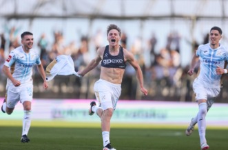 Rijeka: Toni Fruk zabija drugi gol za Rijeku u susretu sa Slaven Belupo Rijeka: Toni Fruk zabija drugi gol za Rijeku u susretu sa Slaven Belupo