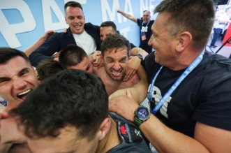 Igrači Rijeke slave osvajanje prvenstva Hrvatske Igrači Rijeke slave osvajanje prvenstva Hrvatske