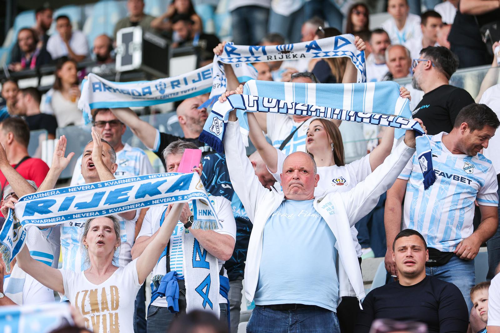 Rijeka: Navijači na utakmici finala SuperSport Hrvatskog nogometnog kupa, HNK Rijeka – NK Slaven Belupo