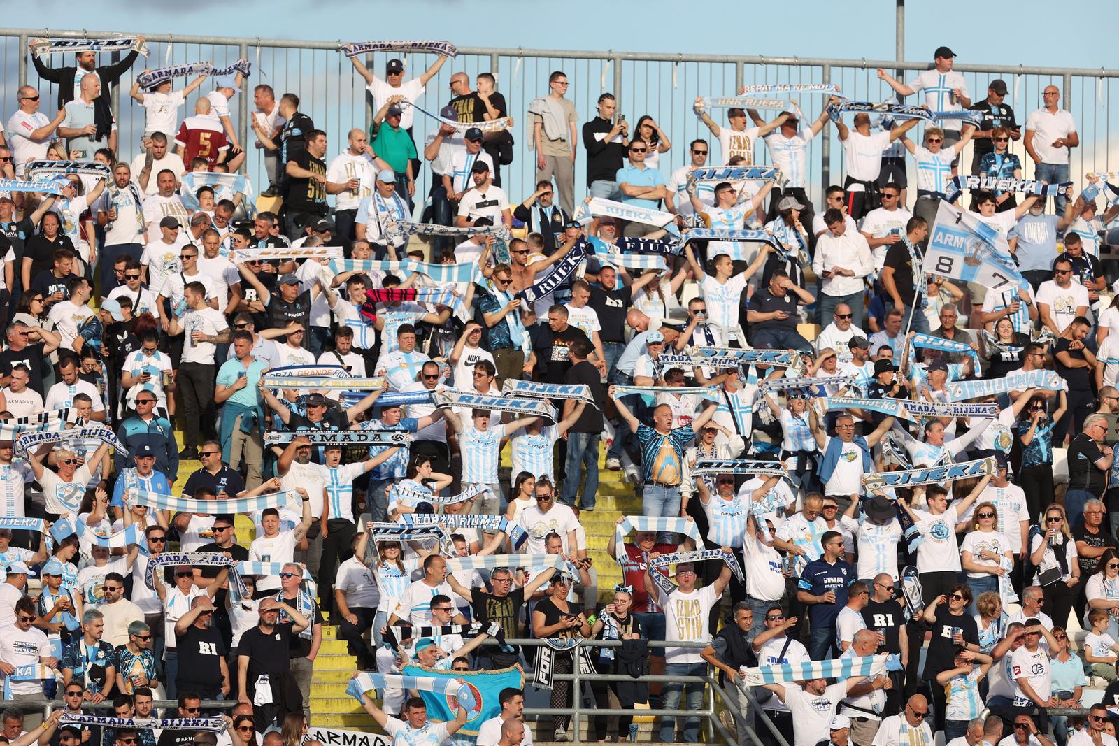 Rijeka: Navijači na utakmici finala SuperSport Hrvatskog nogometnog kupa, HNK Rijeka – NK Slaven Belupo
