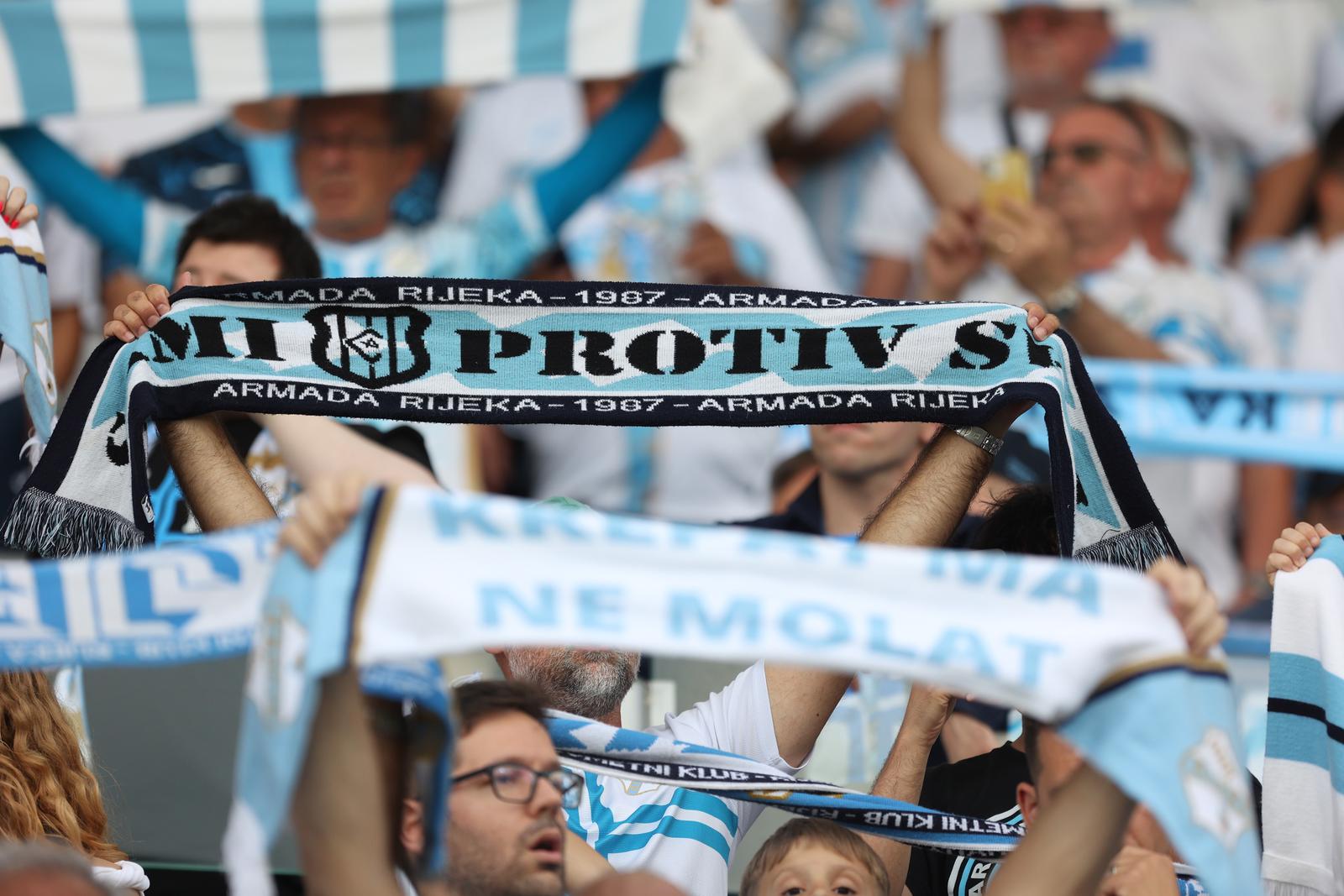 Rijeka: Navijači na utakmici finala SuperSport Hrvatskog nogometnog kupa, HNK Rijeka – NK Slaven Belupo