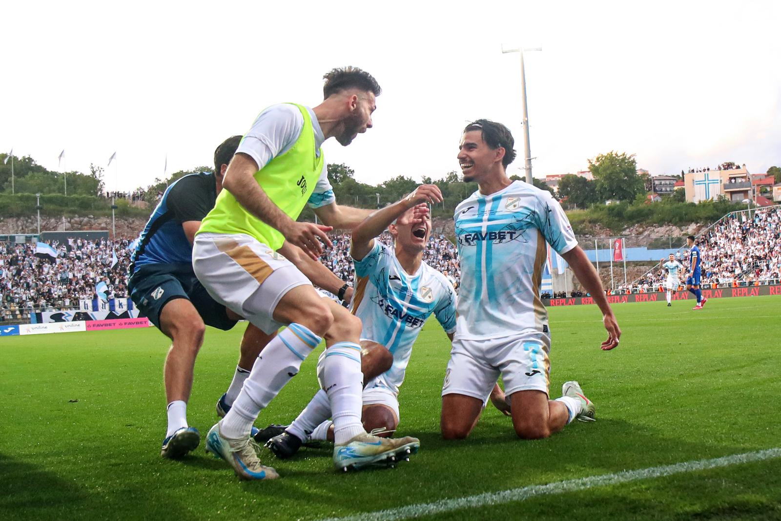 Rijeka: Slavlje igrača Rijeke nakon gola u finalu SuperSport Hrvatskog nogometnog kupa Rijeka: Slavlje igrača Rijeke nakon gola u finalu SuperSport Hrvatskog nogometnog kupa