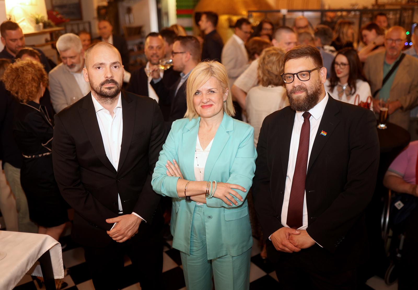 Rijeka: Doček izbornih rezultata u stožeru Ive Rinčić