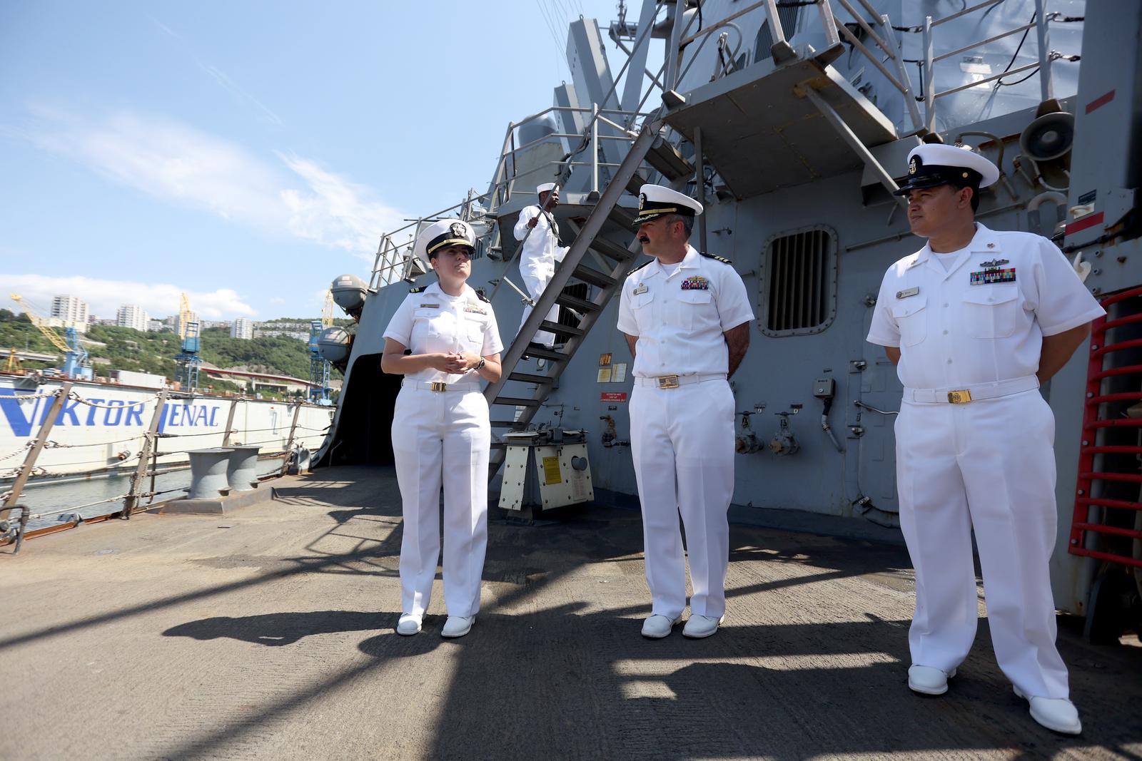 Rijeka: Posjet brodu Američke ratne mornarice USS Forrest Sherman u brodogradilištu Viktor Lenac Rijeka: Posjet brodu Američke ratne mornarice USS Forrest Sherman u brodogradilištu Viktor Lenac