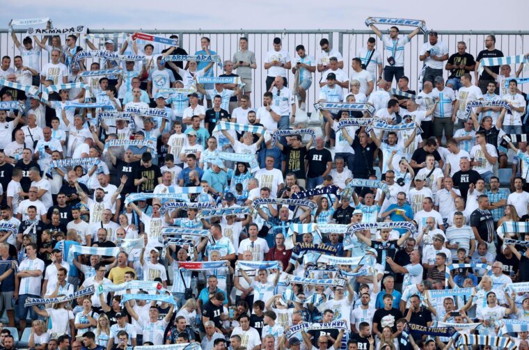 Rijeka: Navijači na utakmici drugog pretkola Lige prvaka, HNK Rijeka – FC Ludogorec