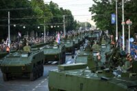 Zagreb: Prolazak motoriziranog i mehaniziranog postroja u povodu 30. obljetnice VRO Oluja