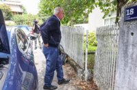 Zagreb: Dolazak Ive Sanadera u obiteljsku kuću nakon izlaska iz zatvora Zagreb: Dolazak Ive Sanadera u obiteljsku kuću nakon izlaska iz zatvora