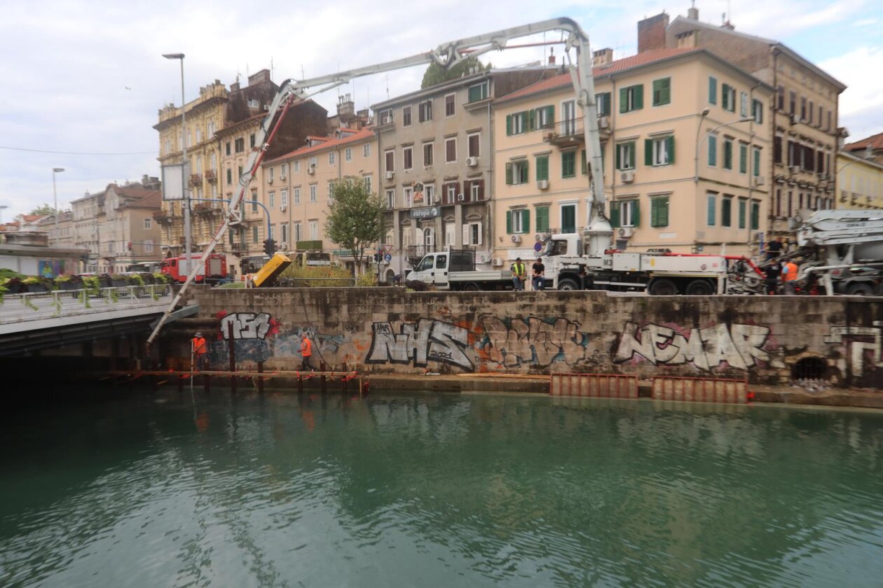 Rijeka: Sanacija obalnih zidova rijeke Rječine Rijeka: Sanacija obalnih zidova rijeke Rječine